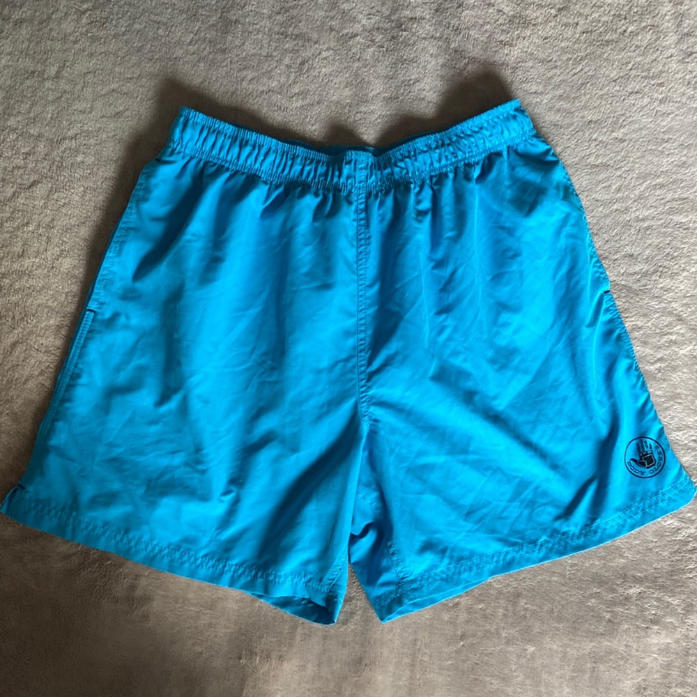 Body Glove Retro 90s Teal Swim Trunks Mens Large